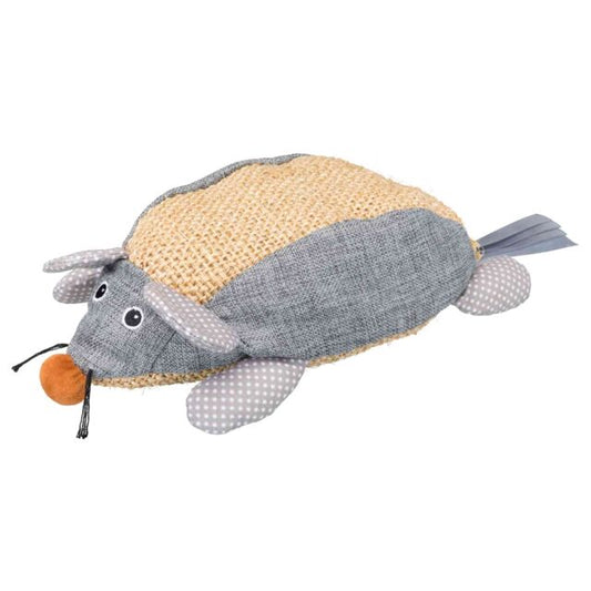 Trixie Sisal Mouse XXL Cat Toy with Catnip 30cm. natural/grey