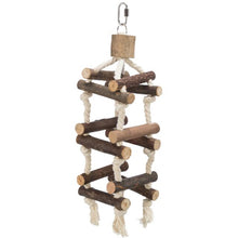 Trixie Wooden Tower & Rope Bird Toy