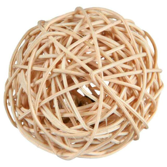 Trixie Rattan Ball With Bell Toy For Small Animals