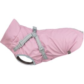 Trixie Dog Coat with Harness Pontis Rain S Pink