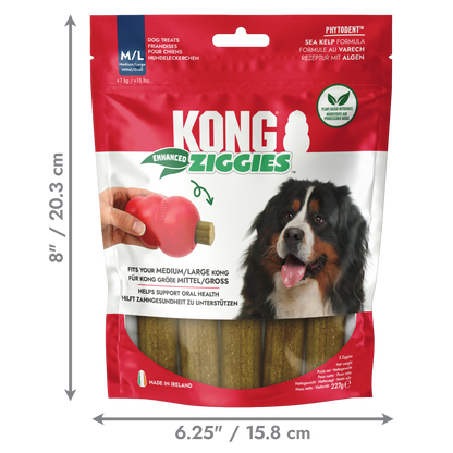 KONG Ziggies Enhanced Dog Treats – Medium/Large – 227g