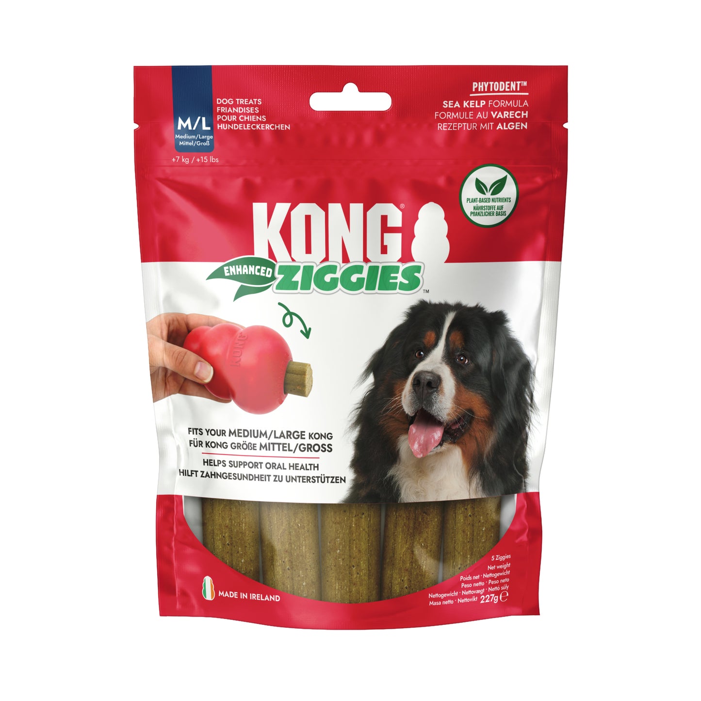 KONG Ziggies Enhanced Dog Treats – Medium/Large – 227g