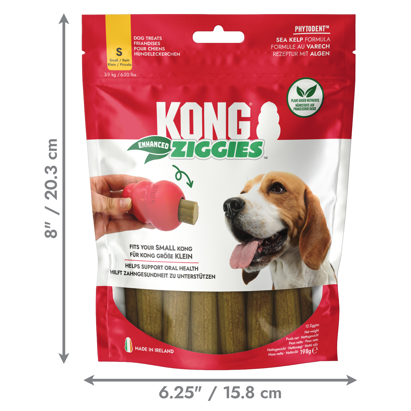 KONG Ziggies Enhanced Dog Treats – Small – 198g
