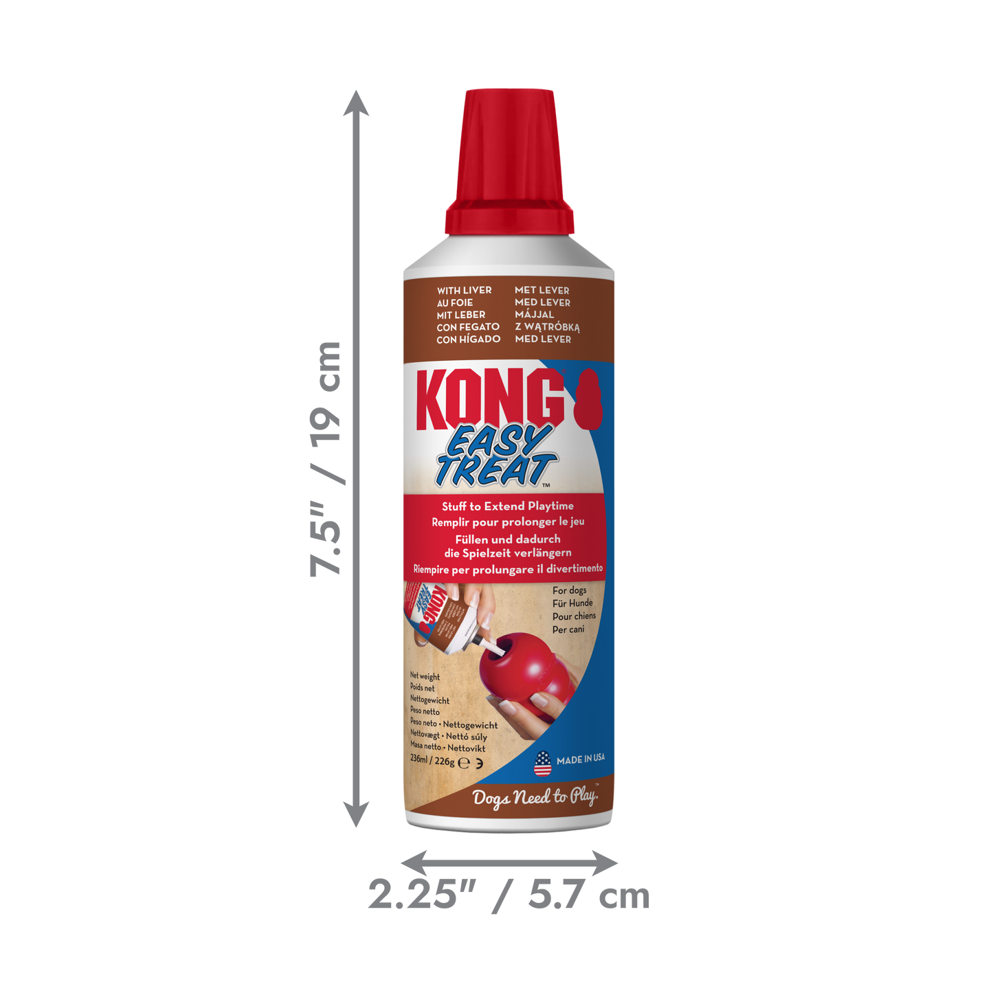 KONG Easy Treat Liver Dog Treat – 226g