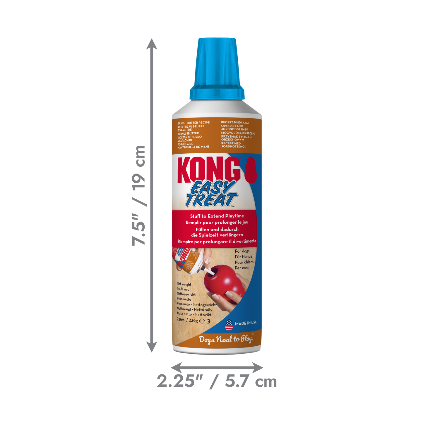 KONG Easy Treat Peanut Butter Dog Treat – 226g