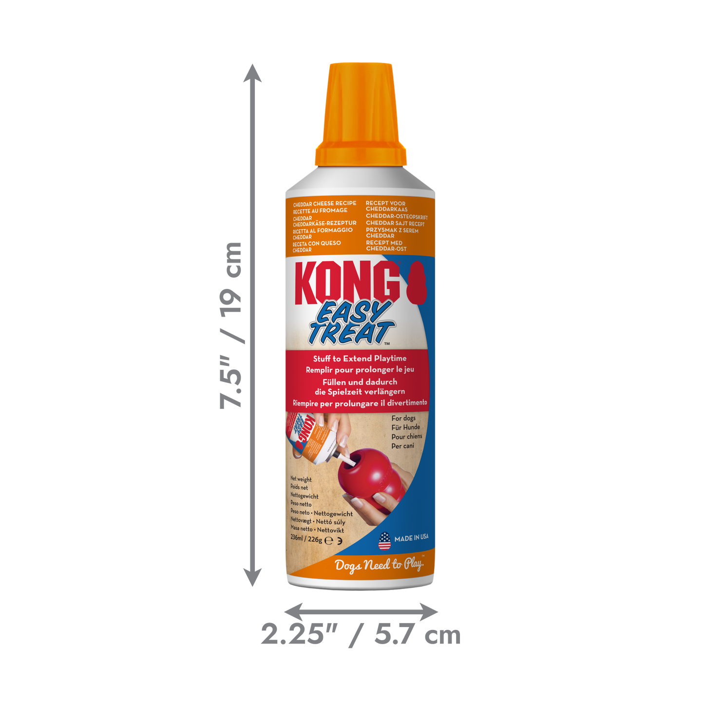 KONG Easy Treat Cheddar Cheese Dog Treat – 226g