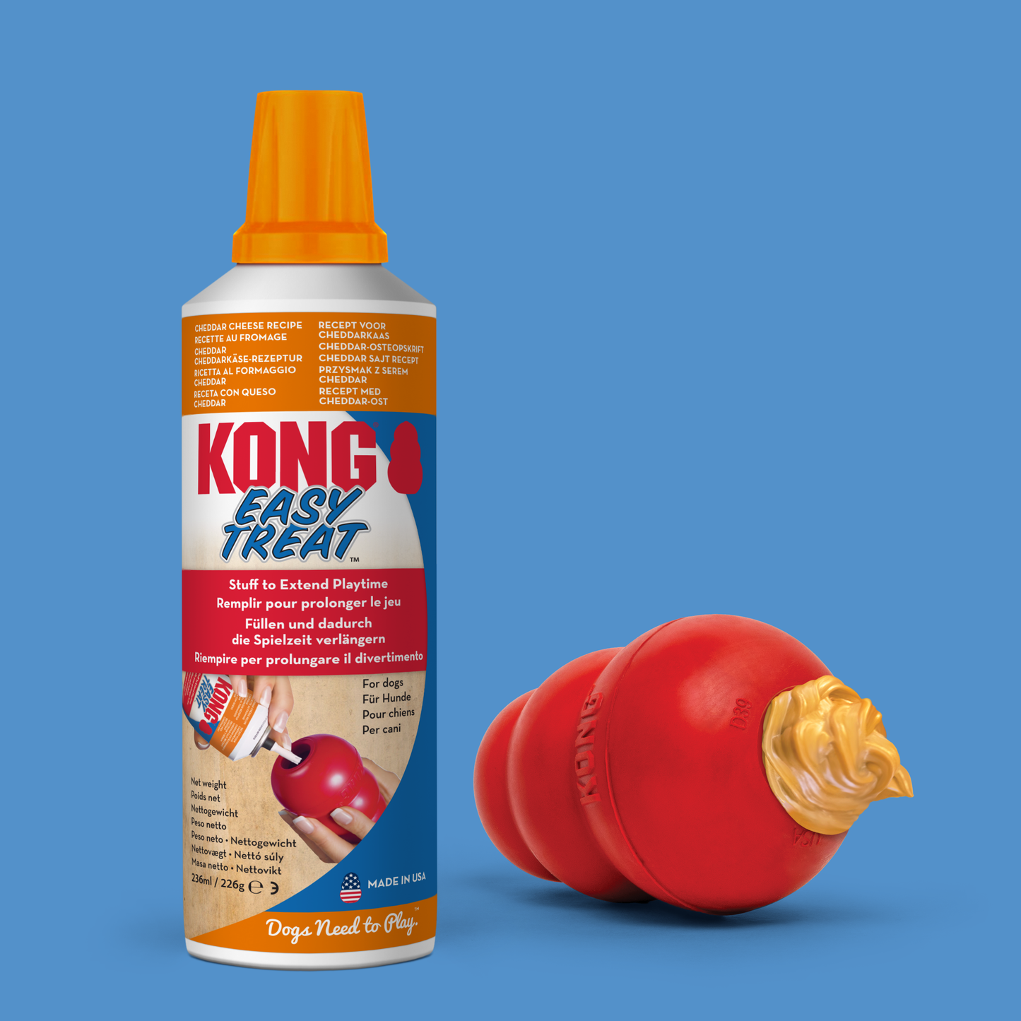 KONG Easy Treat Cheddar Cheese Dog Treat – 226g
