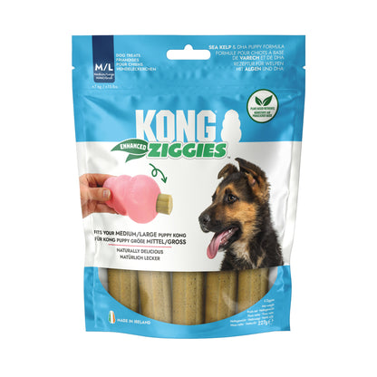 KONG Ziggies Enhanced Puppy Dog Treats – Medium/Large – 227g