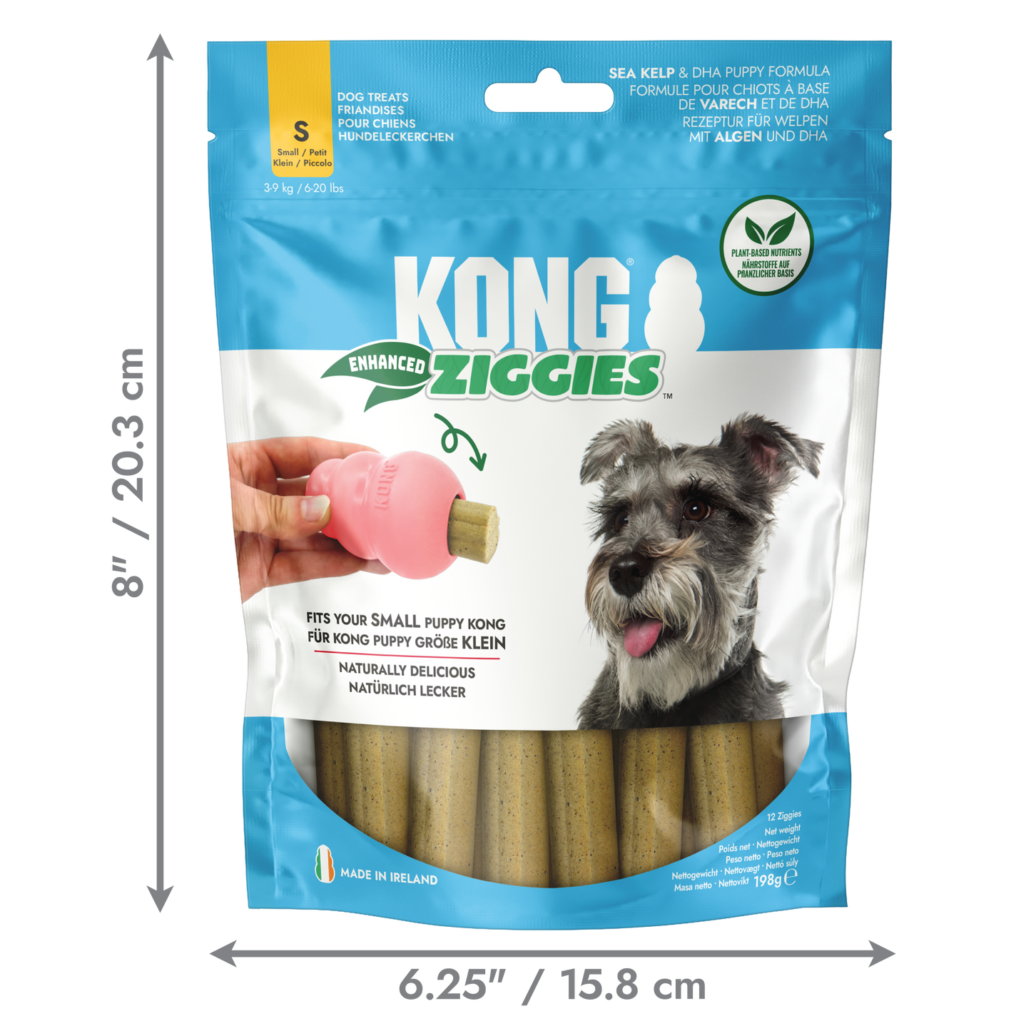 KONG Ziggies Enhanced Puppy Dog Treats – Small – 198g