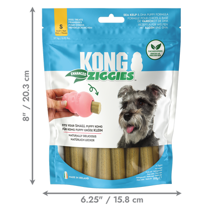 KONG Ziggies Enhanced Puppy Dog Treats – Small – 198g