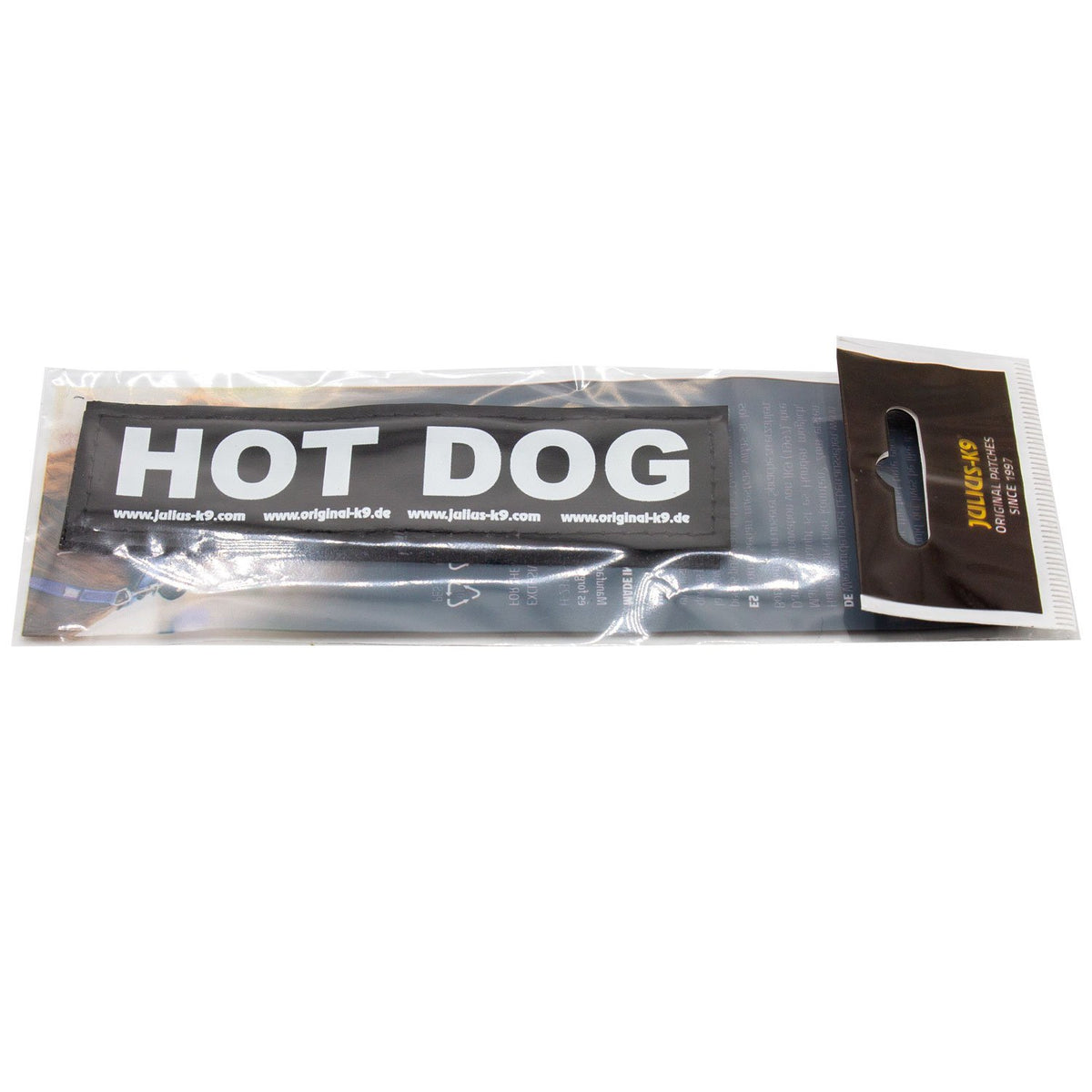 Julius-K9 5464 HOT DOG Small Reflective Patch 1 Pair
