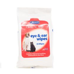 Johnson's Eye & Ear Wipes for Dogs & Cats