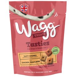 Wagg Tasty Chunks Dog Treats 125g.