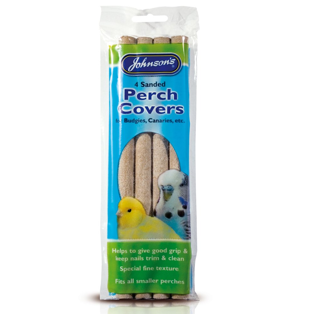 Johnson's Small Sanded Perch Covers For Canaries/Budgies 4pk