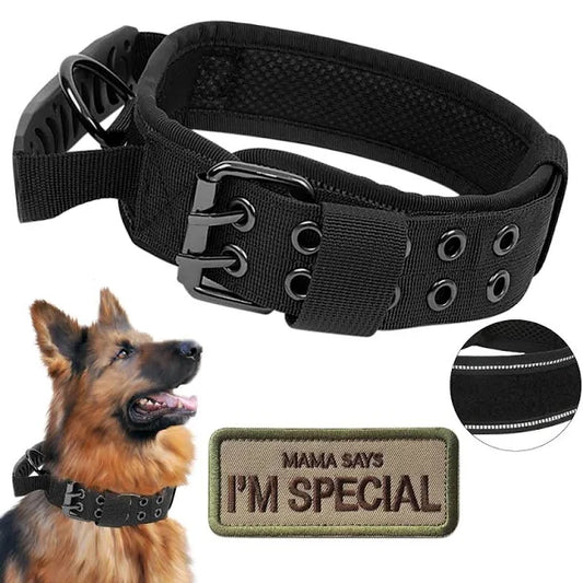 CLEARANCE - Military Tactical Dog Collar L 19.2-23.2" (width 1.7")