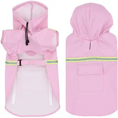 CLEARANCE - Dog Waterproof Raincoat small pink