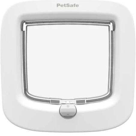 CLEARANCE - Petsafe Manual Locking Cat Flap white