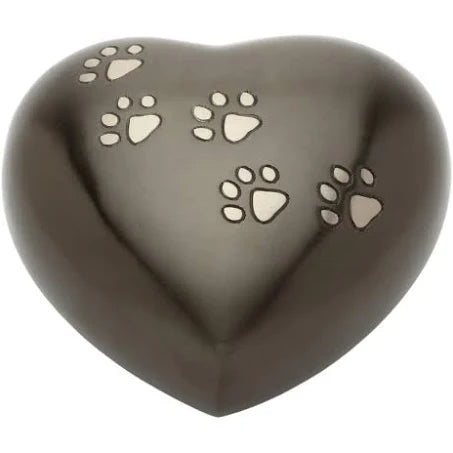 CLEARANCE - Heartford Pewter Heart Pet Urn REDUCED TO CLEAR