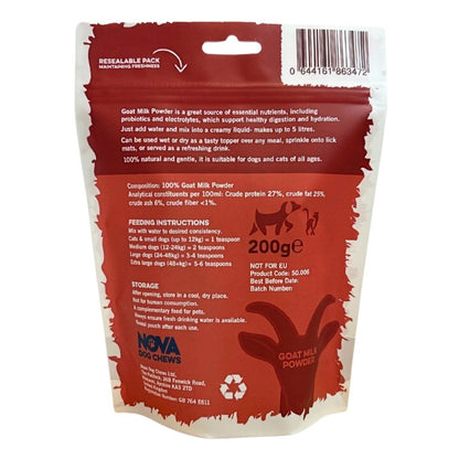 Nova Goat Milk Powder 200g Suitable For Dogs & Cats