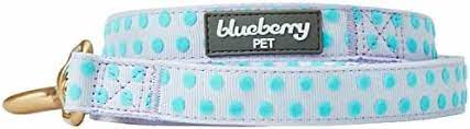 CLEARANCE - Blueberry Pet Dog Lead Polka Dot Pattern