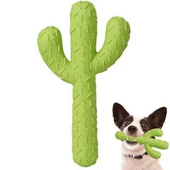 CLEARANCE - Rubber Cactus Dog Toy as picture but Yellow