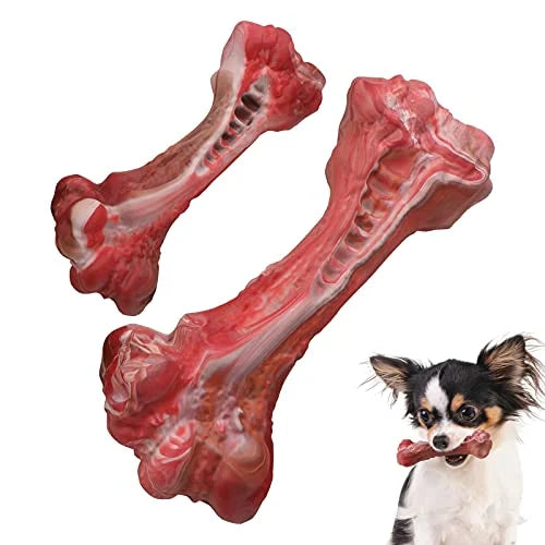 CLEARANCE - Patellar Dog Bone Indestructible Dog Toy contains 1 small & 1 medium bone