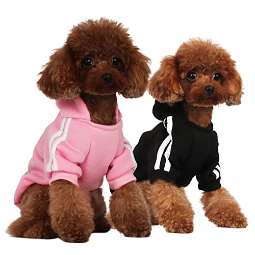 CLEARANCE - PenghaiYunfei "DOGANGEL" Dog Hoodie 2 pack Pink & Black M