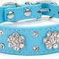 CLEARANCE - Decorative Rhinestone Dog Collar S Blue