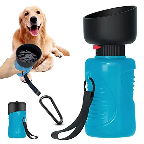 CLEARANCE - Tauche Dog Water Bottle 500ml. blue