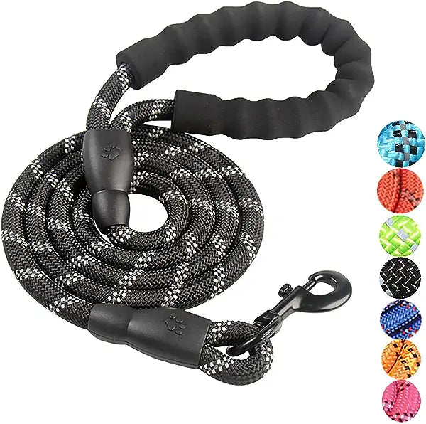 CLEARANCE - Katoggy Basic Reflective Dog Lead 5ft. black