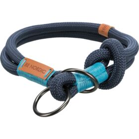 Trixie BE NORDIC Semi-Choke Dog Collar S-M 40cm/8mm. dark blue/light blue