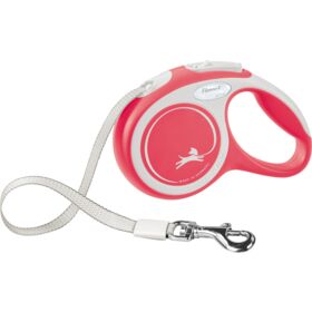 flexi New COMFORT tape dog lead XS 3m. red