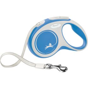 flexi New COMFORT tape dog lead S 5m. blue