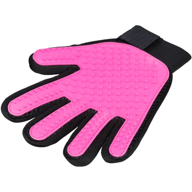 Trixie Coat Care Glove for Cat Grooming Pink/Black