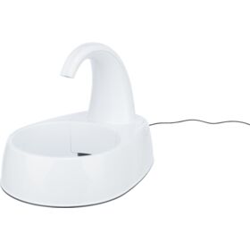 Trixie Curved Stream Drinking Fountain 2.5lt/25x24.5x35cm. white