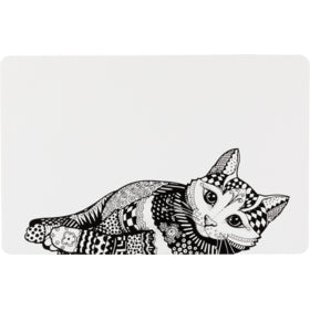 Trixie Place Mat Cat black/white 44x28cm.