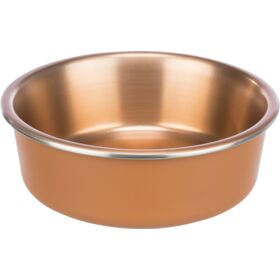 Trixie Stainless Steel/Plastic Coated Dog Bowl 0.3lt. 12cm.