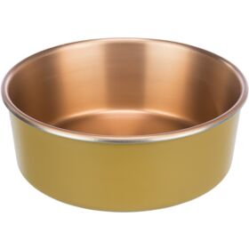 Trixie Stainless Steel/Plastic Coated Dog Bowl 0.8lt. 17cm.