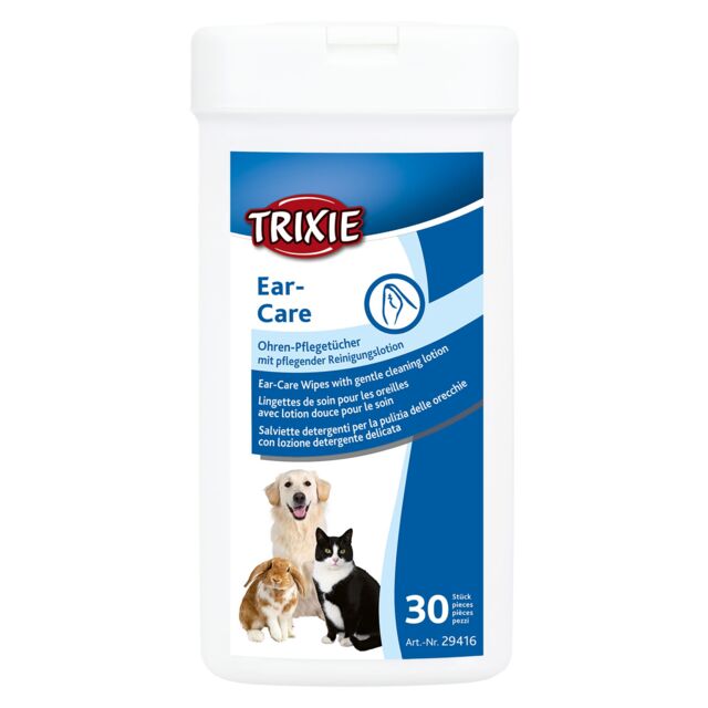 Trixie Ear Care Wipes for Dogs, Cats & all Small Animals 30wipes