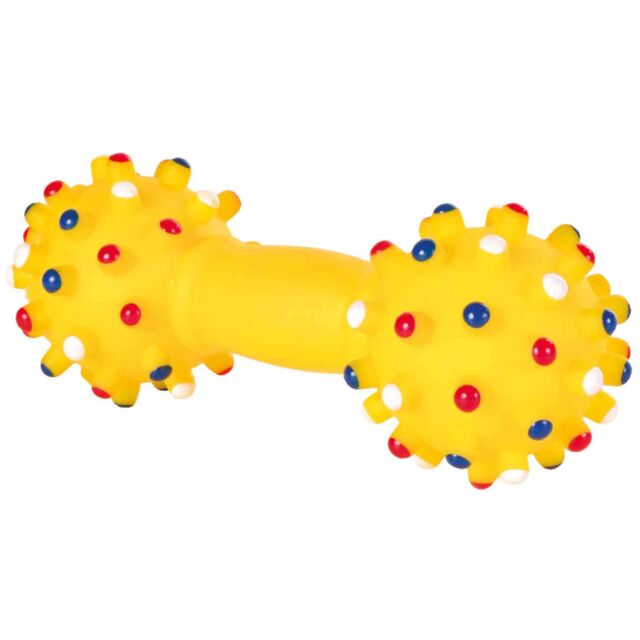 Trixie Dog Toy Dumbbell with Sound 15cm. colours vary