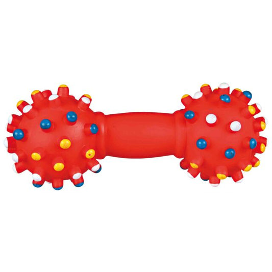 Trixie Dog Toy Dumbbell with Sound 15cm. colours vary