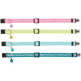 Trixie Safer Life Cat Collar Reflective, various colours, cat/paw motif