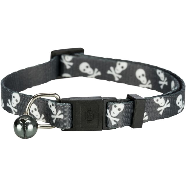 Trixie Cat Collar skull motif, various colours