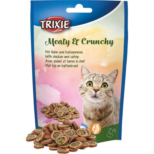 Trixie Meaty & Crunchie with Chicken and Catnip Cat Treats 50g.