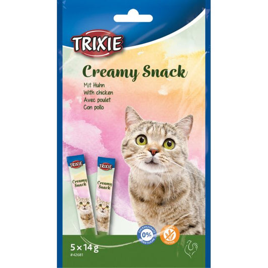 Trixie Creamy Snack with Chicken Cat Treats 5x14g.