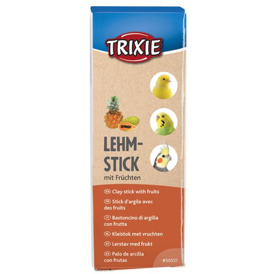 Trixie Clay Sticks with Fruit 2psc. 250g. for Cage Birds e.g. Budgies, Canaries etc