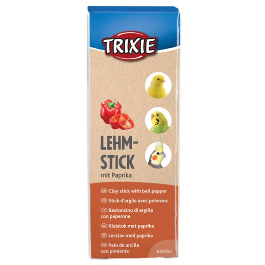 Trixie Clay Sticks with Paprika 2psc. 250g. for Cage Birds e.g. Budgies, Canaries etc