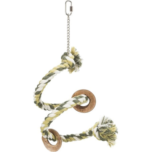 Trixie Rope Spiral Bird Perch 50cm/21mm. flexible