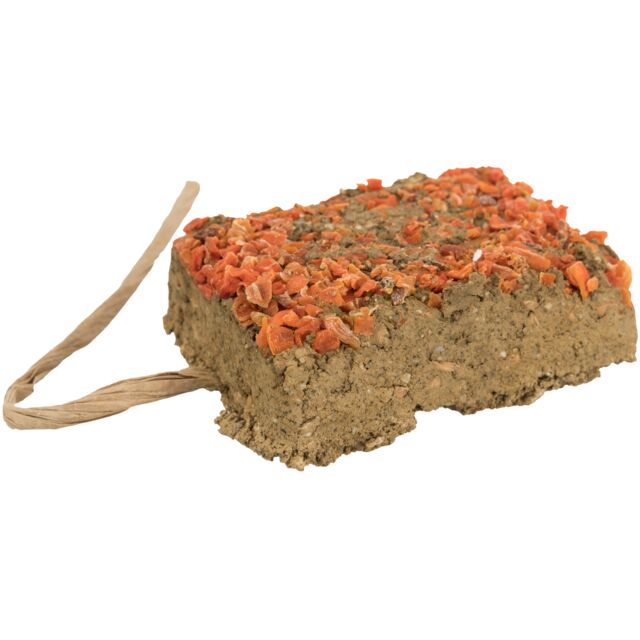 Trixie Clay Stone with Carrot Small Animal Snack 100g.