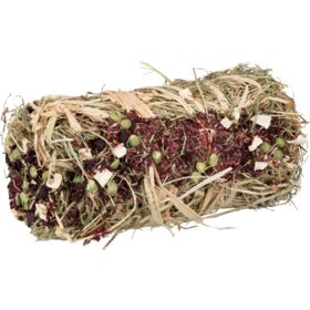 Trixie Hay Bale with Parsnip & Beetroot 10x18cm. 200g. tasty treat for all small animals